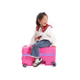 Trunkryder - Valise à roulettes enfant (Rose azalée)