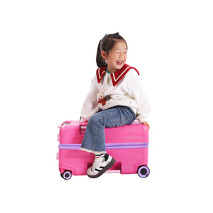 Trunkryder - Kids Ride-On Suitcase (Azalea Pink)