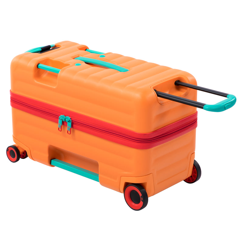 Trunkryder - Kids Ride-On Suitcase (Blazing Orange)