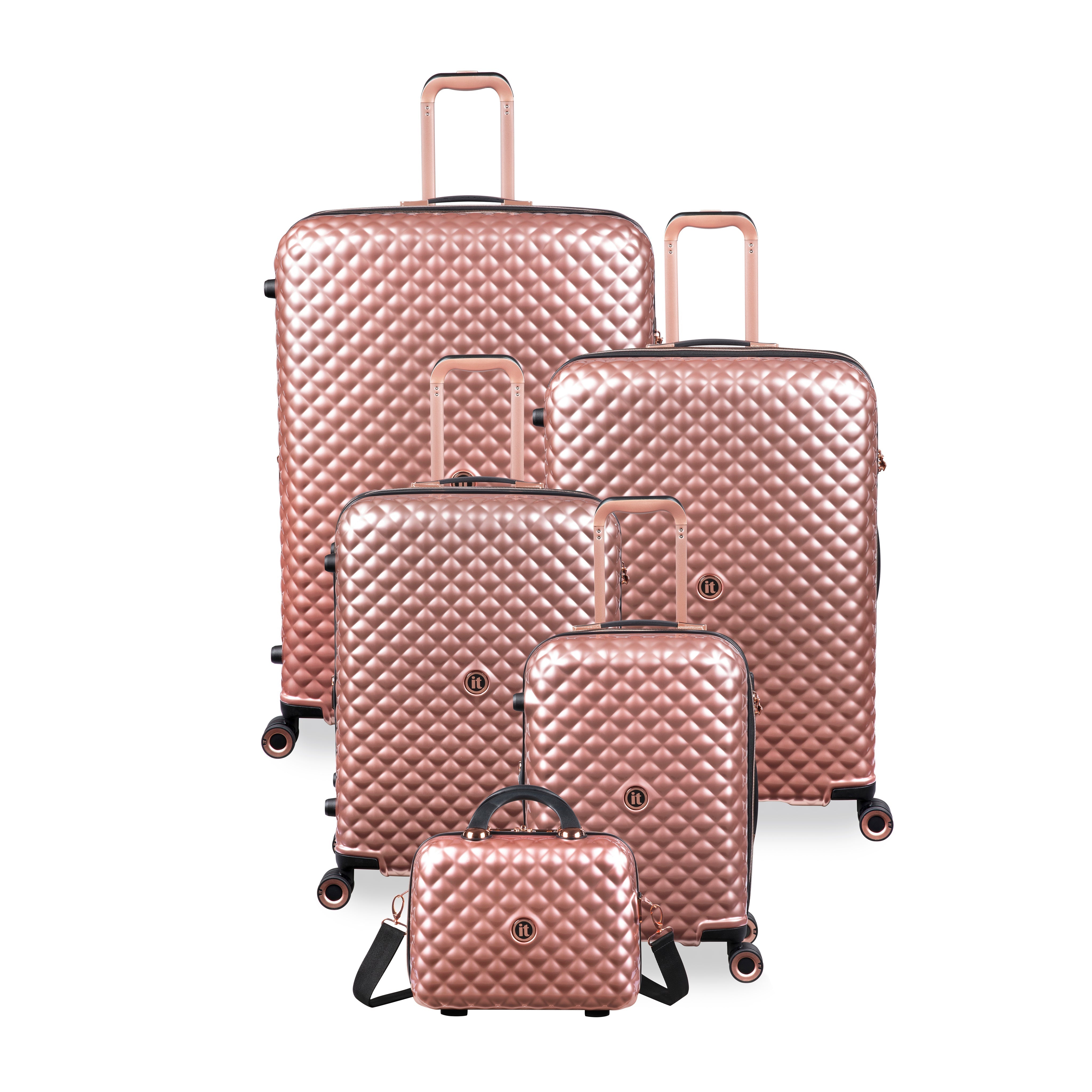 Glitzy - 5pc Set (Metallic Rose Gold)