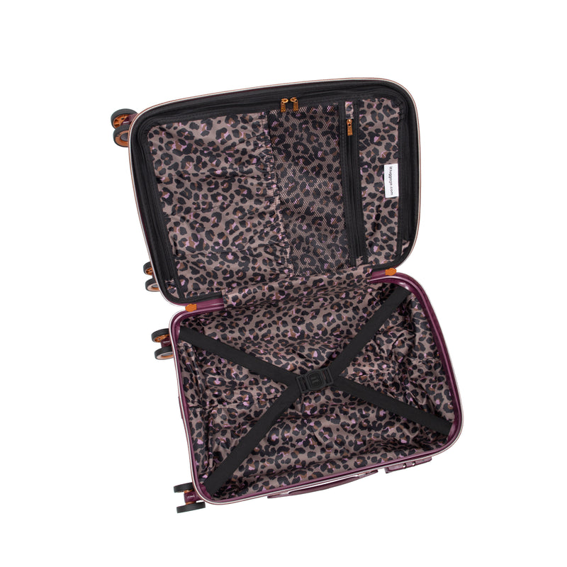 Glitzy - 3-teiliges Kofferset (Dark Cherry)