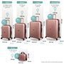 Glitzy - 5pc Set (Metallic Rose Gold)