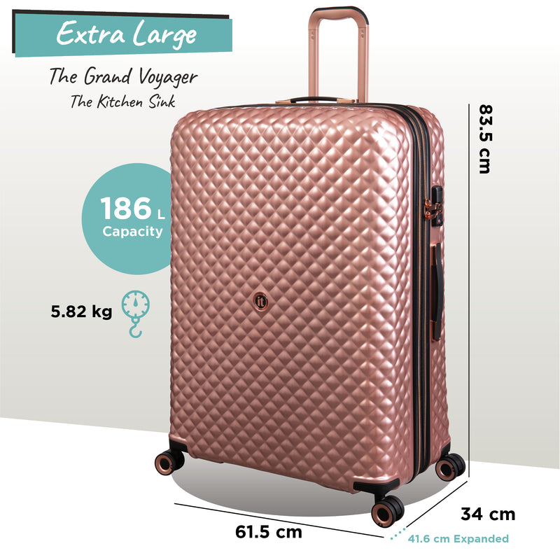 Glitzy - Extra Large (Metallic Rose Gold)
