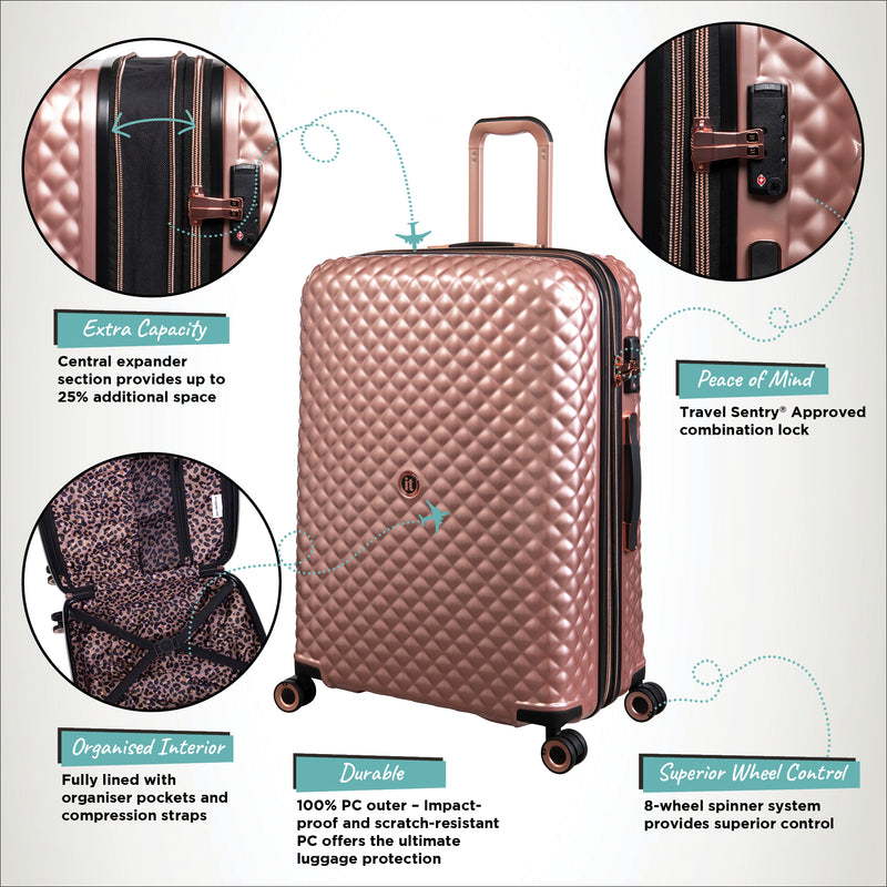 Glitzy - Large (Metallic Rose Gold)