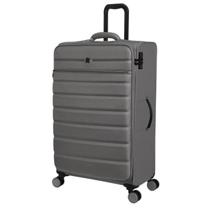 It luggage megalite quilted 8 wheel grey large suitcase online