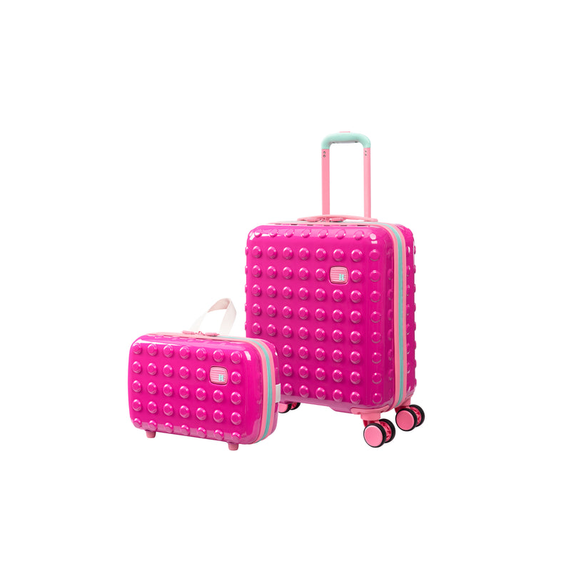 Bobble Bloc - Mallette de voyage pour enfants (Rose framboise)