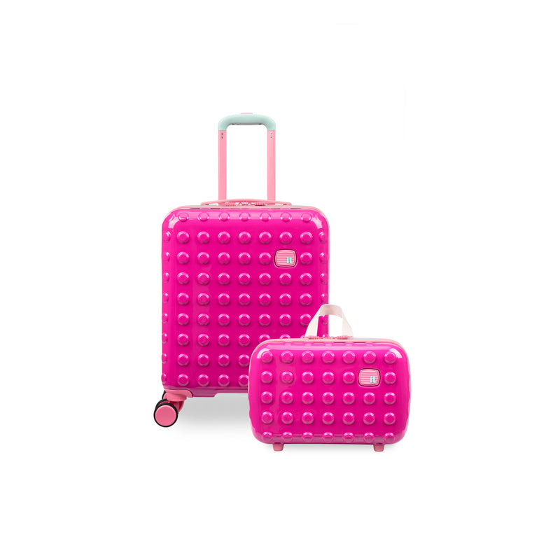 Bobble Bloc - Mallette de voyage pour enfants (Rose framboise)